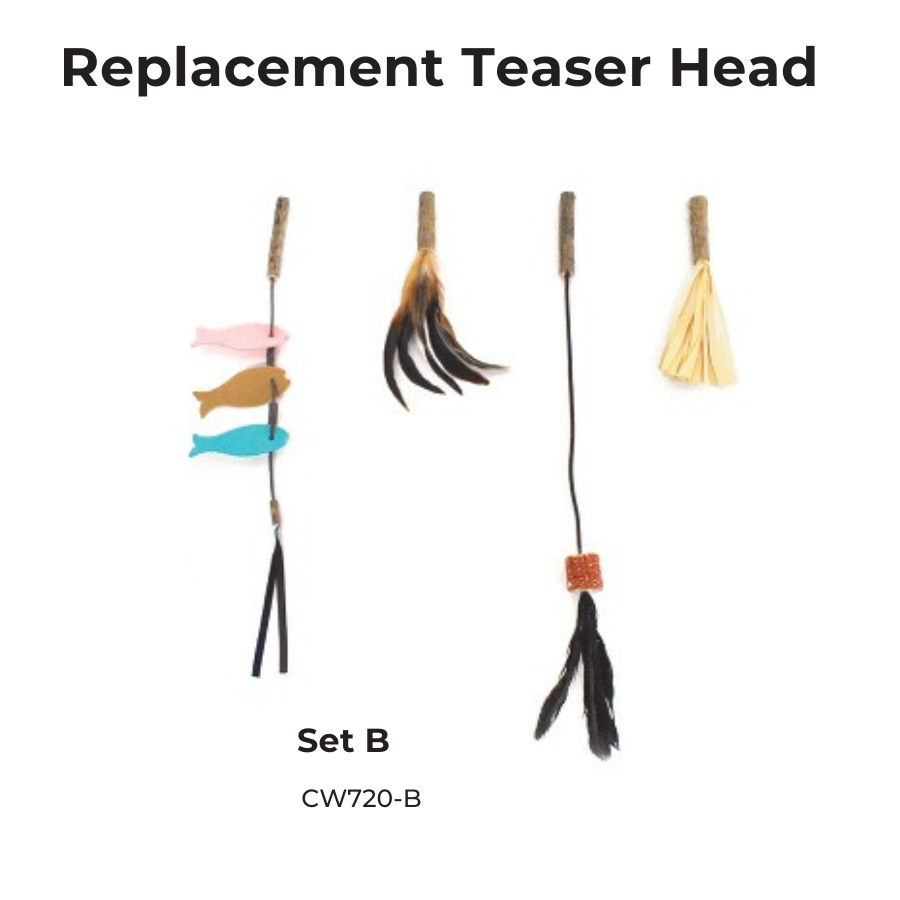 Extra Long Replaceable Teaser - New Version with Bird Chirping Device