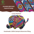 Zhuang Brocade-Inspired – Lucky Elephant