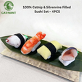 Catnip and Silvervine Sushi Set – 4PCS