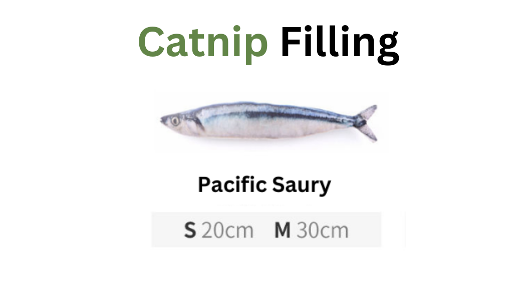 100% Silvervine/Catnip Filled Fish Cuddle Toy