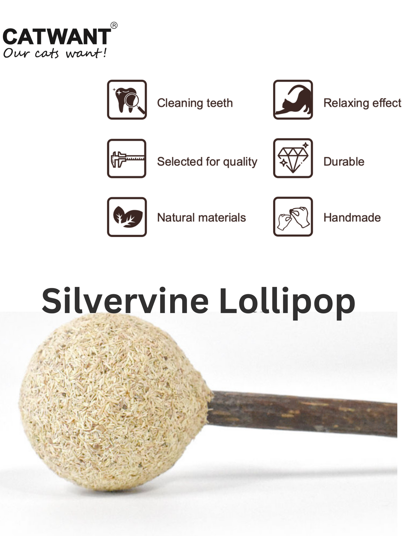 Catnip / Silvervine Lollipop