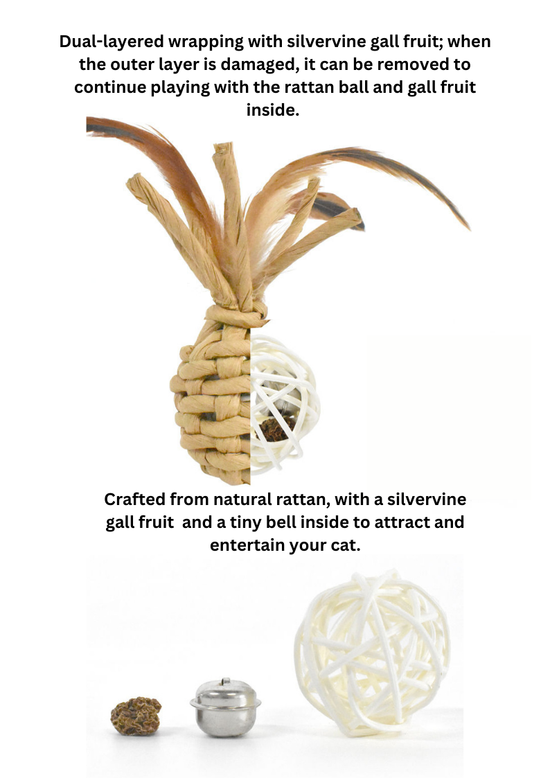 Woven Catnip Pineapple