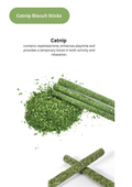 Silvervine Gall Fruit / Catnip Biscuit Sticks - 8pcs