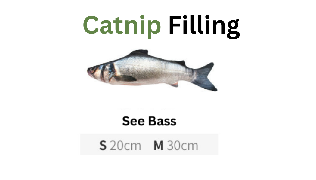 100% Silvervine/Catnip Filled Fish Cuddle Toy