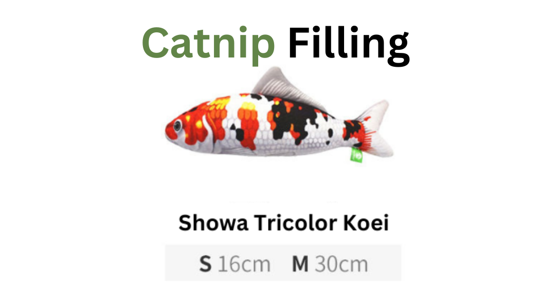 100% Silvervine/Catnip Filled Fish Cuddle Toy