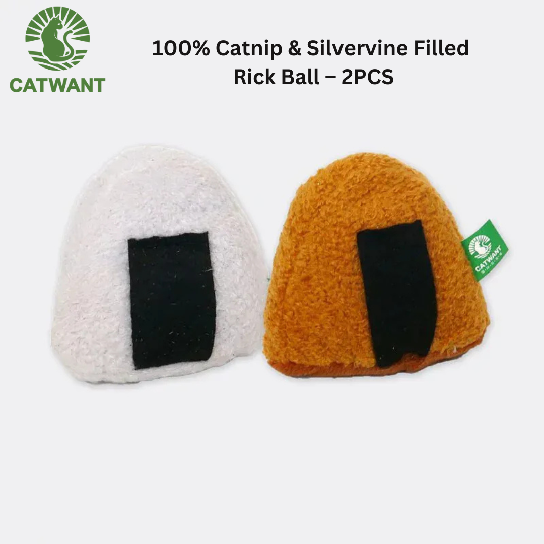 Catnip and Silvervine Rice Ball Set – 2PCS